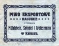 Калуш Browar Parowy Mühlstein, Spindel i Weissmann Eksportowe PL-09-KLS-03-EKW-X-xx-12-008